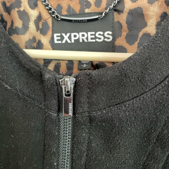 Express warm wool-like jacket black - Picture 3 of 5